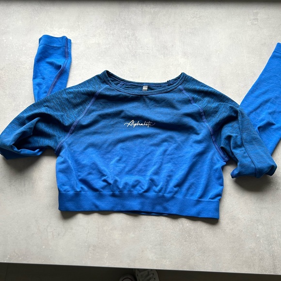 Alphalete ombré cropped long sleeve - small - Moonlight - Picture 3 of 3